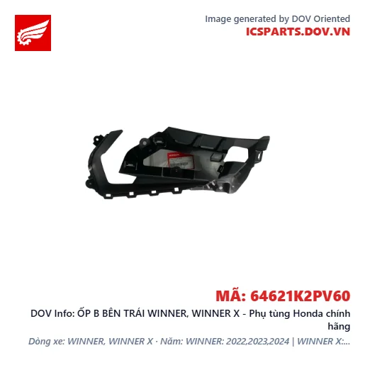 ỐP B BÊN TRÁI WINNER, WINNER X - Phụ tùng Honda chính hãng