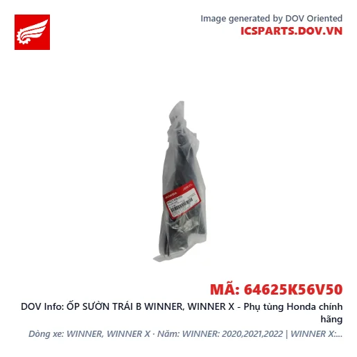 ỐP SƯỜN TRÁI B WINNER, WINNER X - Phụ tùng Honda chính hãng