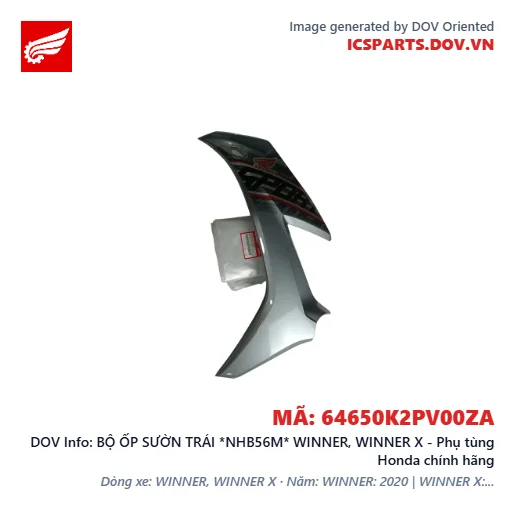 BỘ ỐP SƯỜN TRÁI *NHB56M* WINNER, WINNER X - Phụ tùng Honda chính hãng