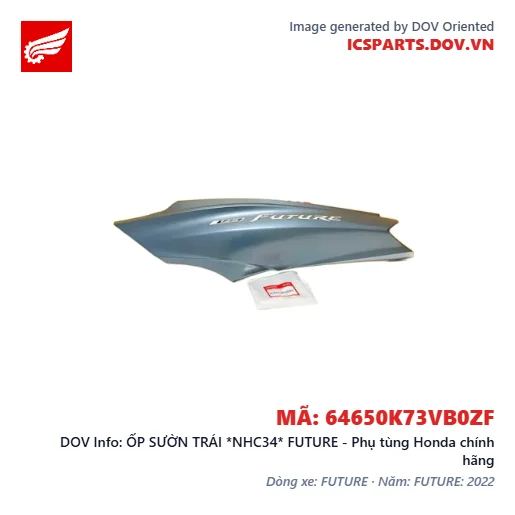 ỐP SƯỜN TRÁI *NHC34* FUTURE - Phụ tùng Honda chính hãng