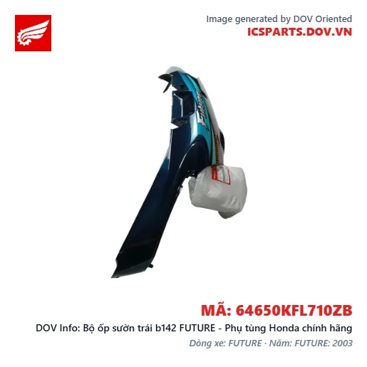 Bộ ốp sườn trái b142 FUTURE - Phụ tùng Honda chính hãng