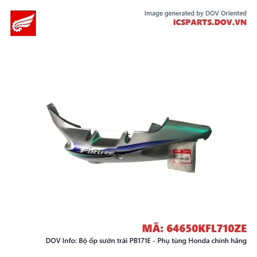 Bộ ốp sườn trái PB171E - Phụ tùng Honda chính hãng