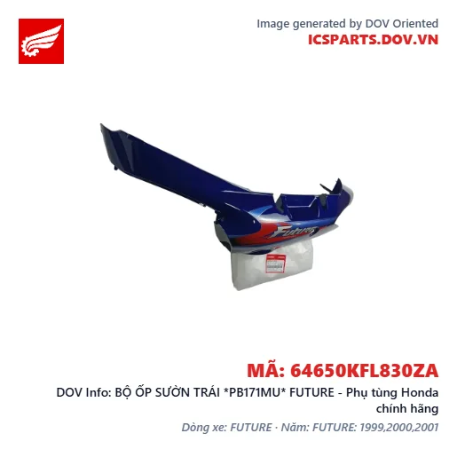 BỘ ỐP SƯỜN TRÁI *PB171MU* FUTURE - Phụ tùng Honda chính hãng