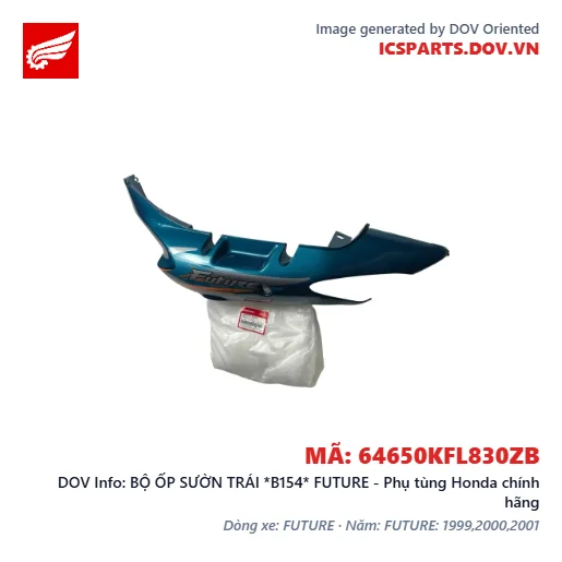 BỘ ỐP SƯỜN TRÁI *B154* FUTURE - Phụ tùng Honda chính hãng