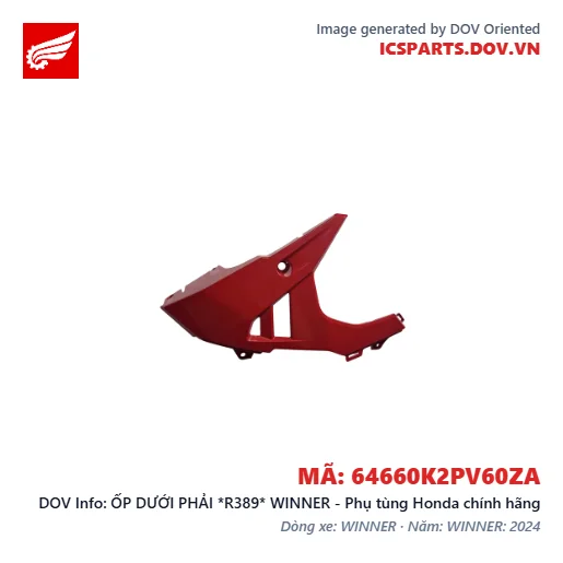 ỐP DƯỚI PHẢI *R389* WINNER - Phụ tùng Honda chính hãng