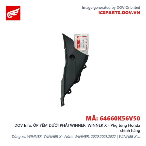 ỐP YẾM DƯỚI PHẢI WINNER, WINNER X - Phụ tùng Honda chính hãng