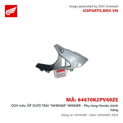ỐP DƯỚI TRÁI *NHB56M* WINNER - Phụ tùng Honda chính hãng