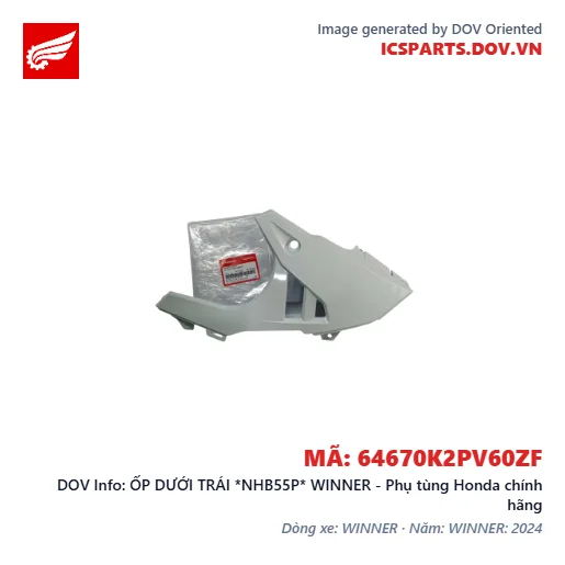 ỐP DƯỚI TRÁI *NHB55P* WINNER - Phụ tùng Honda chính hãng