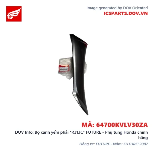 Bộ cánh yếm phải *R313C* FUTURE - Phụ tùng Honda chính hãng