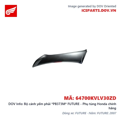 Bộ cánh yếm phải *PB373M* FUTURE - Phụ tùng Honda chính hãng