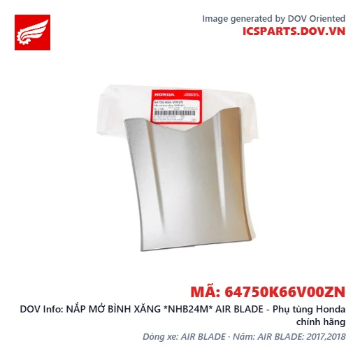 NẮP MỞ BÌNH XĂNG *NHB24M* AIR BLADE - Phụ tùng Honda chính hãng