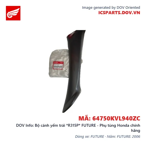 Bộ cánh yếm trái *R315P* FUTURE - Phụ tùng Honda chính hãng