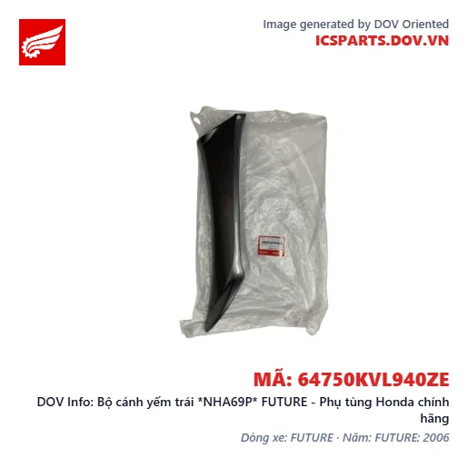 Bộ cánh yếm trái *NHA69P* FUTURE - Phụ tùng Honda chính hãng