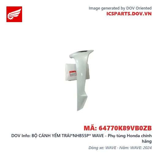 BỘ CÁNH YẾM TRÁI*NHB55P* WAVE - Phụ tùng Honda chính hãng