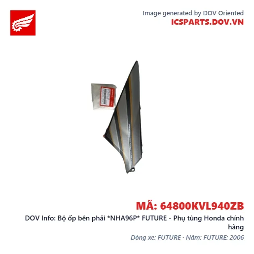 Bộ ốp bên phải *NHA96P* FUTURE - Phụ tùng Honda chính hãng
