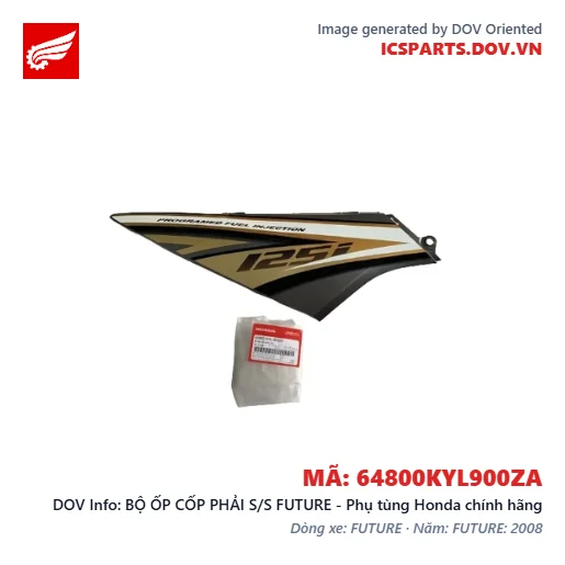 BỘ ỐP CỐP PHẢI S/S FUTURE - Phụ tùng Honda chính hãng