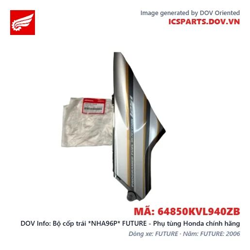 Bộ cốp trái *NHA96P* FUTURE - Phụ tùng Honda chính hãng