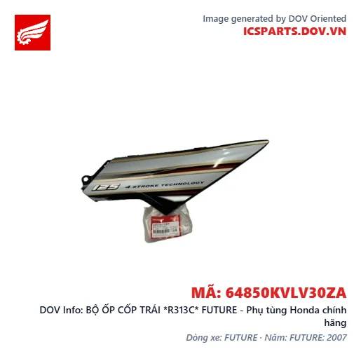BỘ ỐP CỐP TRÁI *R313C* FUTURE - Phụ tùng Honda chính hãng