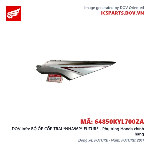 BỘ ỐP CỐP TRÁI *NHA96P* FUTURE - Phụ tùng Honda chính hãng