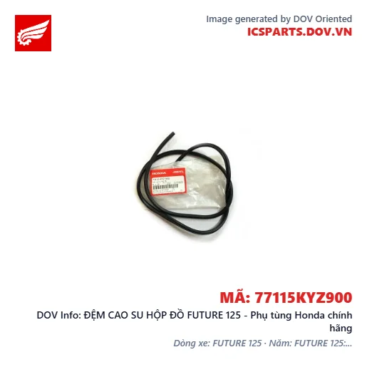 ĐỆM CAO SU HỘP ĐỒ FUTURE 125 - Phụ tùng Honda chính hãng
