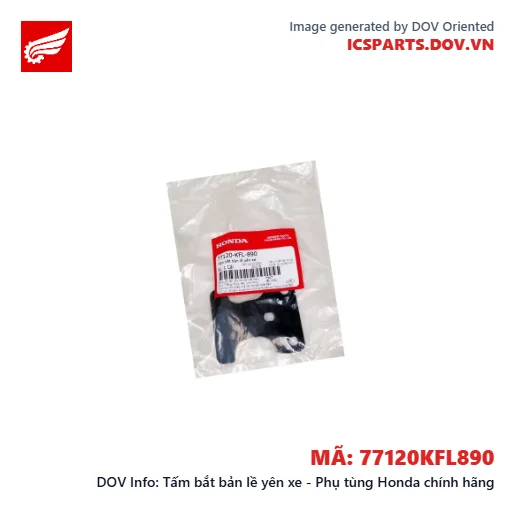 Tấm bắt bản lề yên xe - Phụ tùng Honda chính hãng