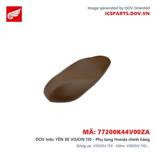 YÊN XE VISION 110 - Phụ tùng Honda chính hãng