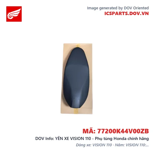YÊN XE VISION 110 - Phụ tùng Honda chính hãng