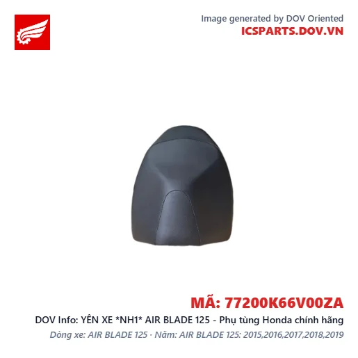 YÊN XE *NH1* AIR BLADE 125 - Phụ tùng Honda chính hãng