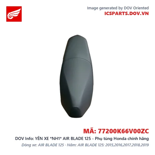 YÊN XE *NH1* AIR BLADE 125 - Phụ tùng Honda chính hãng
