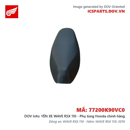 YÊN XE WAVE RSX 110 - Phụ tùng Honda chính hãng