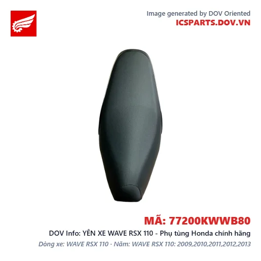 YÊN XE WAVE RSX 110 - Phụ tùng Honda chính hãng