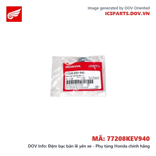 Đệm bạc bản lề yên xe - Phụ tùng Honda chính hãng