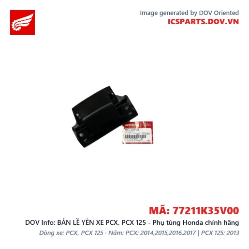 BẢN LỀ YÊN XE PCX, PCX 125 - Phụ tùng Honda chính hãng