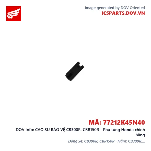 CAO SU BẢO VỆ CB300R, CBR150R - Phụ tùng Honda chính hãng
