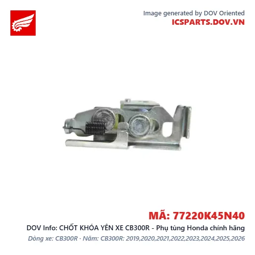 CHỐT KHÓA YÊN XE CB300R - Phụ tùng Honda chính hãng
