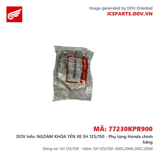 NGOÀM KHÓA YÊN XE SH 125/150 - Phụ tùng Honda chính hãng