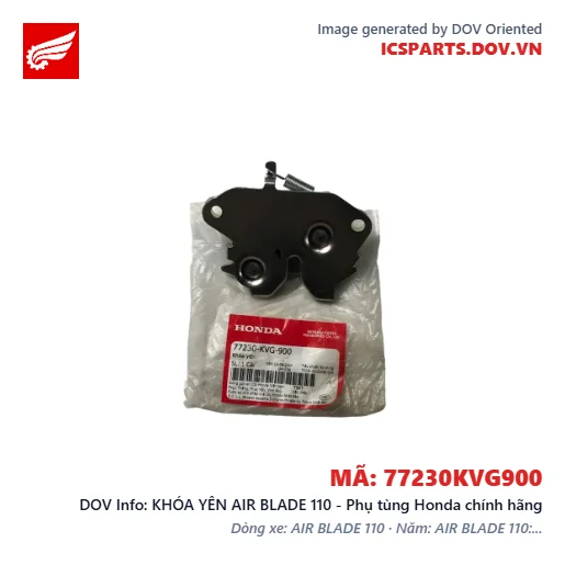 KHÓA YÊN AIR BLADE 110 - Phụ tùng Honda chính hãng