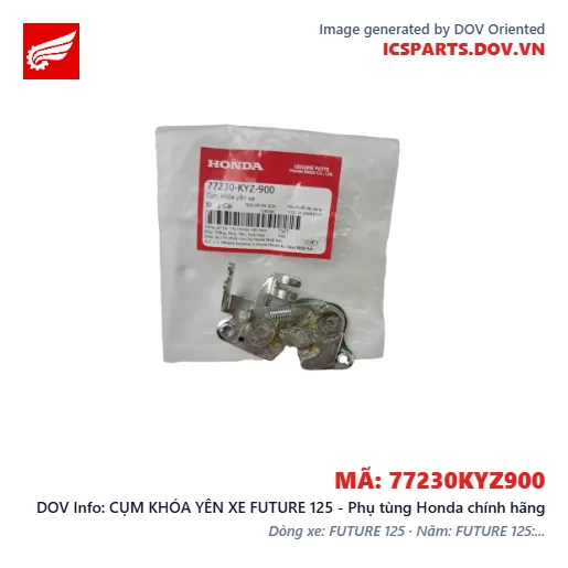 CỤM KHÓA YÊN XE FUTURE 125 - Phụ tùng Honda chính hãng