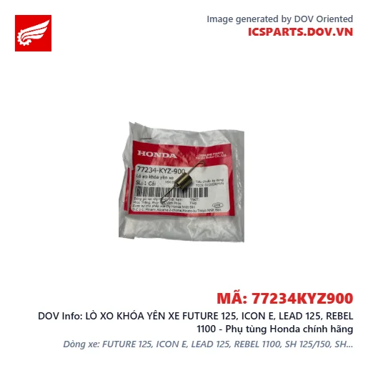 LÒ XO KHÓA YÊN XE FUTURE 125, ICON E, LEAD 125, REBEL 1100 - Phụ tùng Honda chính hãng