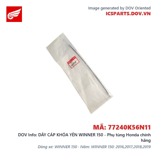 DÂY CÁP KHÓA YÊN WINNER 150 - Phụ tùng Honda chính hãng