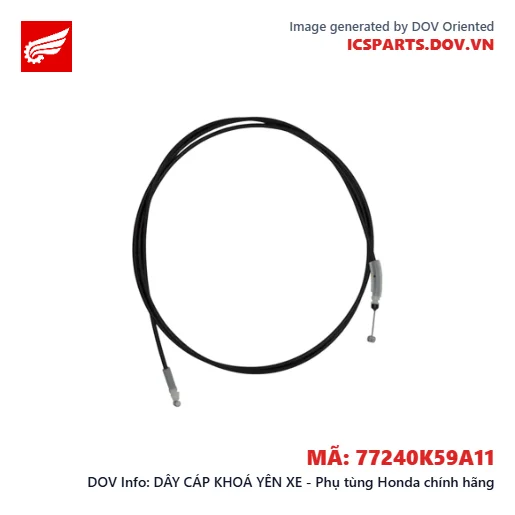 DÂY CÁP KHOÁ YÊN XE - Phụ tùng Honda chính hãng