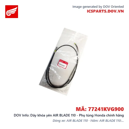 Dây khóa yên AIR BLADE 110 - Phụ tùng Honda chính hãng