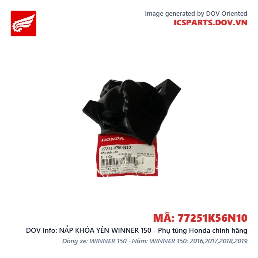NẮP KHÓA YÊN WINNER 150 - Phụ tùng Honda chính hãng