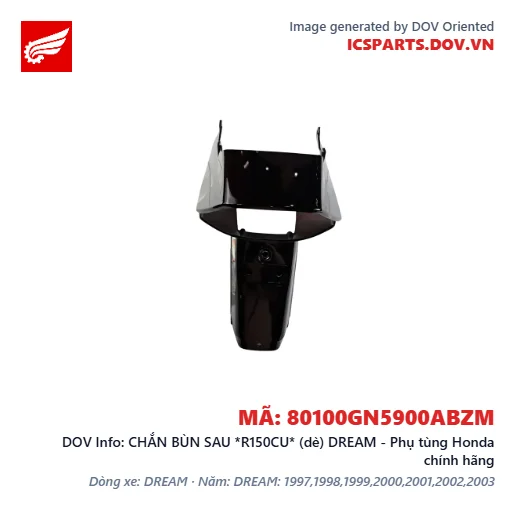 CHẮN BÙN SAU *R150CU* (dè) DREAM - Phụ tùng Honda chính hãng