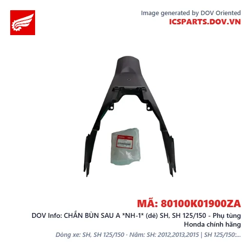 CHẮN BÙN SAU A *NH-1* (dè) SH, SH 125/150 - Phụ tùng Honda chính hãng