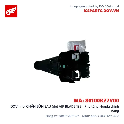 CHẮN BÙN SAU (dè) AIR BLADE 125 - Phụ tùng Honda chính hãng