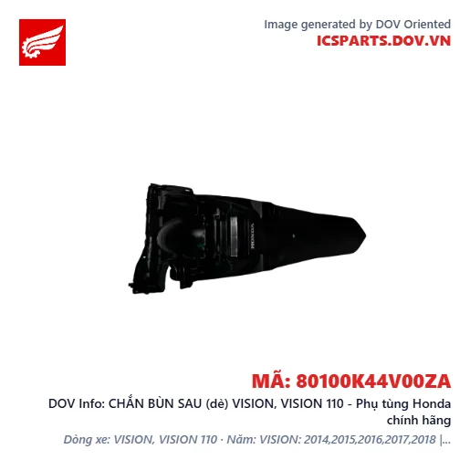 CHẮN BÙN SAU (dè) VISION, VISION 110 - Phụ tùng Honda chính hãng