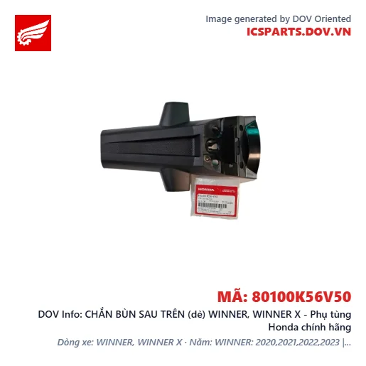 CHẮN BÙN SAU TRÊN (dè) WINNER, WINNER X - Phụ tùng Honda chính hãng