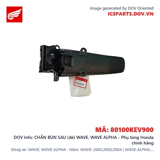 CHẮN BÙN SAU (dè) WAVE, WAVE ALPHA - Phụ tùng Honda chính hãng