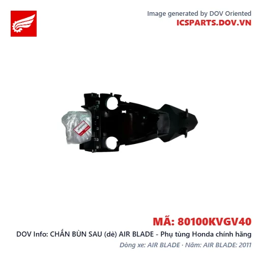 CHẮN BÙN SAU (dè) AIR BLADE - Phụ tùng Honda chính hãng